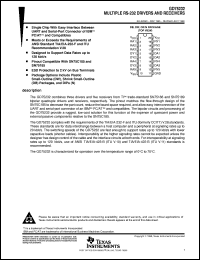 GD75232DB datasheet:  MULTIPLE RS-232 DRIVERS AND RECEIVERS GD75232DB