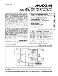 MAX1151AIZS datasheet: 8-bit, 750 Msps flash ADC MAX1151AIZS