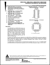 AM26LS33AMJ datasheet:  QUADRUPLE DIFFERENTIAL LINE RECEIVER AM26LS33AMJ