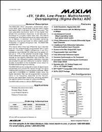 MAX1403CAI datasheet: +3V, 18-bit, low-power,  multichannel, oversampling (sigma-delta) ADC MAX1403CAI
