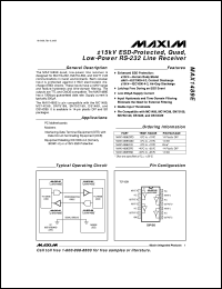 MAX154ACNG datasheet: CMOS high-speed 8-bit ADC with multiplexer and reference. Error (LSB) +,-1/2 MAX154ACNG
