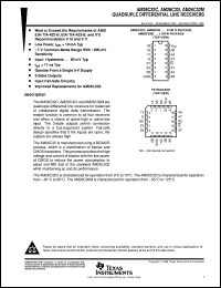 AM26C32IDR datasheet:  QUADRUPLE DIFFERENTIAL LINE RECEIVER AM26C32IDR