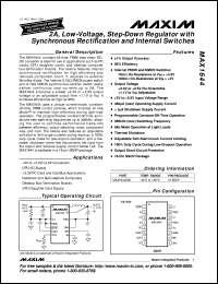 MAX1651CSA datasheet: 3.3V or adjustable, high-efficiency, low-dropout, step-down DC-DC controller MAX1651CSA