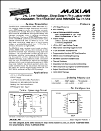 MAX1651EPA datasheet: 3.3V or adjustable, high-efficiency, low-dropout, step-down DC-DC controller MAX1651EPA