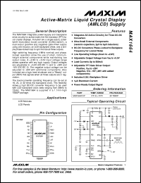 MAX1667EAP datasheet: Chemistry-independent,level 2 smart battery charger MAX1667EAP