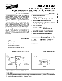 MAX1685EEE datasheet: Low-noise, 14V input, 1A, PWM step-down converter. MAX1685EEE