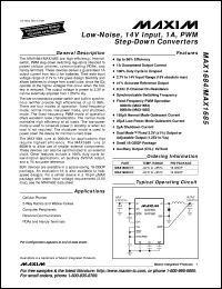 MAX1692EUB datasheet: Low noise, 5.5V input, PWM step-down regulator. MAX1692EUB