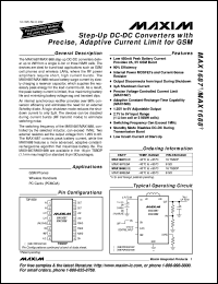 MAX1697TEUT-T datasheet: 60 mA, inverting charge pump with shutdown, 125 kHz. MAX1697TEUT-T