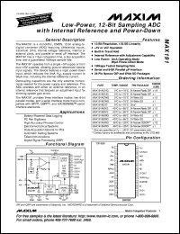 MAX197BCWI datasheet: Multi-range (+10V, +5V, +10V, +5V), single +5V, 12-bit DAS with 8+4 bus interface MAX197BCWI