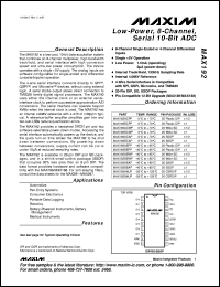 MAX199BEWI datasheet: Multi-range (+-4V, +-2V, +4V, +2V), +5V supply, 12-bit DAS with 8+4 bus interface MAX199BEWI