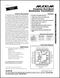 MAX2420EAI datasheet: 900 MHz image-reject transceiver. MAX2420EAI