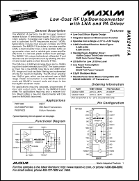 MAX2450CEP datasheet: 3V, ultra-low-power quadrature modulator/demodulator. MAX2450CEP