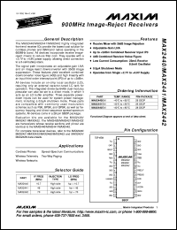 MAX2473EUT-T datasheet: 500 MHz to 2500 MHz VCO buffer amplifier. MAX2473EUT-T