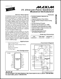 MAX250ESD datasheet: +5V powered isolated RS-232 driver/receiver. MAX250ESD