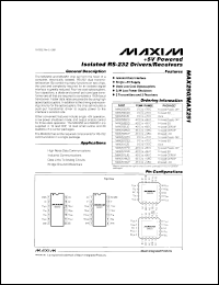 MAX260AENG datasheet: Microprocessor programmable universal active filter. Accuracy 1%. MAX260AENG