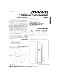 MAX2620EUA datasheet: 10MHz to 1050MHz integrated RF oscillator with buffered outputs. MAX2620EUA