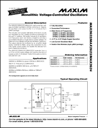 MAX2650EUS-T datasheet: DC-tomicrowave, +5V low-noise amplifier. MAX2650EUS-T