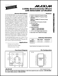 MXL1062CJB datasheet: 5th order, zero DC error, lowpass filter. MXL1062CJB