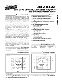 MAX281C/D datasheet: 5th-order, zero-error, bessel lowpass filter. MAX281C/D