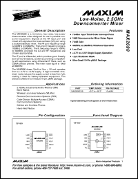 MAX295EWE datasheet: 8th-order, lowpass, switched-capacitor filter. MAX295EWE