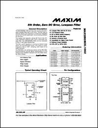 MAX306EWI datasheet: Precision, 16-channel, high-performance, CMOS analog multiplexer MAX306EWI