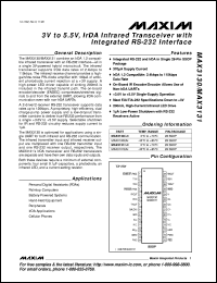 MAX3185EWP datasheet: +-15kV ESD-protected, EMC-compliant, 230kbps RS-232 serial port for motherboards/desktop PSs. MAX3185EWP