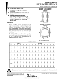 SN74HC42D datasheet:  4-LINE TO 10-LINE DECODERS (1 OF 10) SN74HC42D