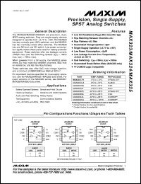 MAX3261E/D datasheet: Single +5V, fully integrated, 1.25Gbps laser diode driver. MAX3261E/D