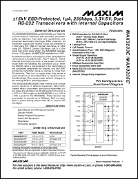 MAX3262CAG datasheet: 1Gbps, high-speed limiting amplifier with catter-free loss-of-signal detection. MAX3262CAG