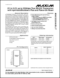 MAX339ESE datasheet: Dual 4-channel, low-leakage, CMOS analog multiplexer. MAX339ESE