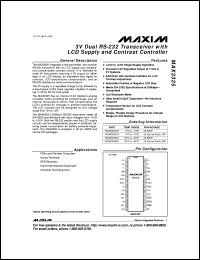 MAX3385EEAP datasheet: +-15kV ESD-protected, 3.0V to 5.5V, low-power, up to 250kbps, true RS-232 transceiver. MAX3385EEAP