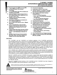 TL16C550CFNR datasheet:  SINGLE UART WITH 16-BYTE FIFOS & AUTO FLOW CONTROL TL16C550CFNR