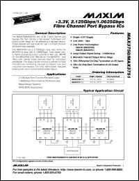 MAX378C/D datasheet: High-voltage, fault-protected analog multiplexer. MAX378C/D