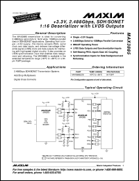 MAX398MJE datasheet: Precision, 8-channel, low-voltage, CMOS analo0g multiplexer. MAX398MJE