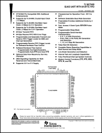 TL16C754BFN datasheet:  QUAD UART WITH 64-BYTE FIFO TL16C754BFN