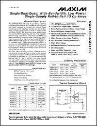 MAX4142ESD datasheet: 250MHz, low-power, high-output-current, differential line driver. MAX4142ESD