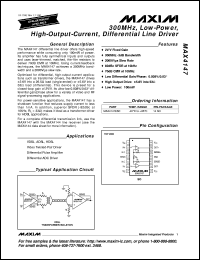 MAX4173TEUT-T datasheet: Low-cost,voltage-output, high-side current-sense amplifier. Gain 20V/V. MAX4173TEUT-T