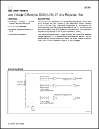 UCC561TD datasheet:  27-LINE LOW VOLTAGE DIFFERENTIAL SCSI BIAS REGULATOR UCC561TD