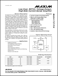 MAX4195ESA datasheet: Micropower, +2.7V single-supple operation, Rail-to-Rail, precision instrumentation amplifier with shutdown. Gain +1V/V. CMRR 95db. MAX4195ESA