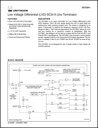 UCC5641PW24 datasheet:  9-LINE 3-5V LVD TERMINATOR FOR ULTRA2 AND ULTRA3 SCSI WITH REVERSE DISCONNECT UCC5641PW24