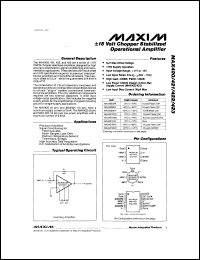 MAX4240EUK-T datasheet: Single, ultra-low-voltage operation: guaranteed down to +1.8V, typical operation to +1.5V, 10microA supply current, Beyond-the-Rail op amp. MAX4240EUK-T