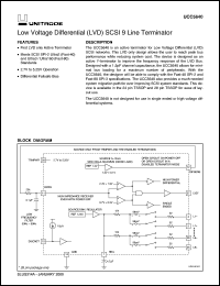 UCC5640PWX datasheet:  9-LINE 3-5V LVD TERMINATOR FOR ULTRA2 AND ULTRA3 SCSI UCC5640PWX