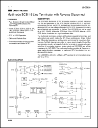 UCC5639FQP datasheet:  15-LINE 3-5V MULTIMODE TERMINATOR FOR SCSI THROUGH ULTRA3 SCSI WITH REVERSE DISCONNECT UCC5639FQP