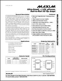 MAX435CPD datasheet: Wideband transconductance amplifier. 275MHz bandwidth, 450microA shutdown capability. MAX435CPD