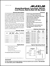 MAX4372TEUK-T datasheet: Low-cost, micropower, high-side current-sense amplifier with voltage output. +20V/V gain. MAX4372TEUK-T