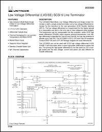UCC5630FQPTR datasheet:  9-LINE 3-5V MULTIMODE TERMINATOR FOR SCSI THROUGH ULTRA3 SCSI UCC5630FQPTR