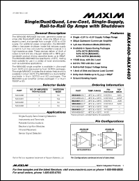 MAX4448ESE datasheet: 6500V/microsec, wideband, high-output-current, single-ended-to-differential line driver with enable. Small-signal bandwidth 330MHz, external gain selection >-+2V/V MAX4448ESE