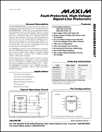 MAX4516C/D datasheet: +-1V to +-6V dual-supply opration, low-on-resistance, SPST, CMOS analog switch. Normally open (NO). MAX4516C/D