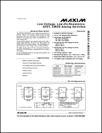 MAX4522CPE datasheet: Quad, low-voltage, SPST analog switch. MAX4522CPE