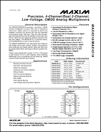 MAX4526CUA datasheet: Phase-reversal analog switch. MAX4526CUA